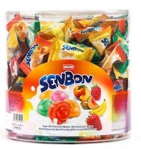 SENCER SENBON 800 GR FRUIT FLAVOR HARD MILK CREAM PVC*8