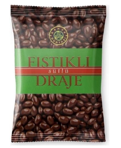 KAHVE DÜNYASI DRAGEE 60GR MILK PISTACHIO*12