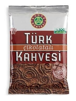 KAHVE DÜNYASI TURKISH COFFEE 100 GR CHOCOLATE*48