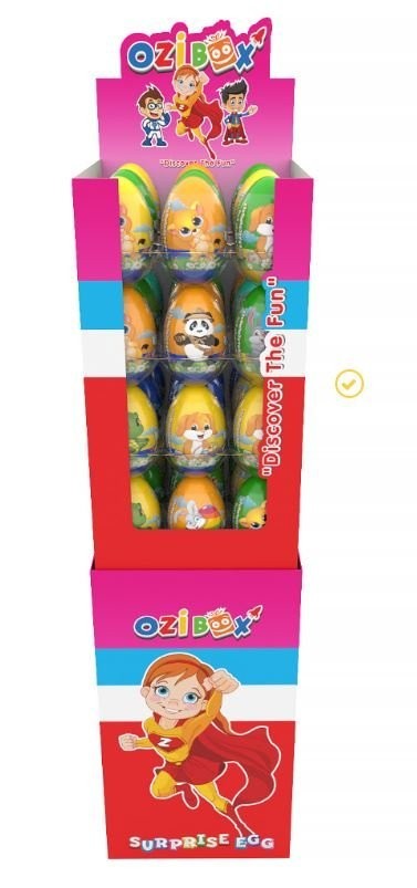 OZIBOX STAND SURPRISE EGG XL ANIMAL WORLD*36