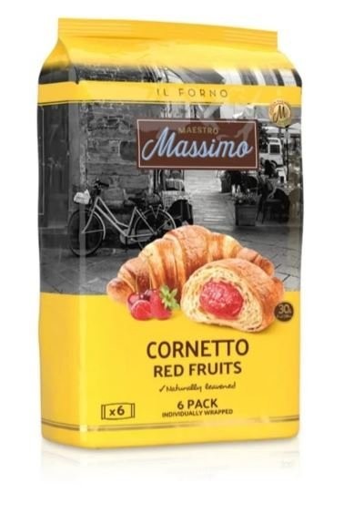 MASSİMO 45GRX6 PCS MP CROISSANT RED FRUITS*12