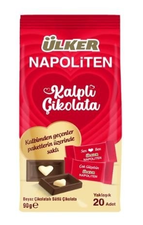 ÜLKER (232-02)NEAPOLITE HEART QP 90GR*12