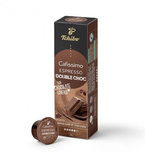 TCHIBO CAFISSIMO 10 CAPSULE COFFEE DOUBLE CHOC ESPRESSO *8