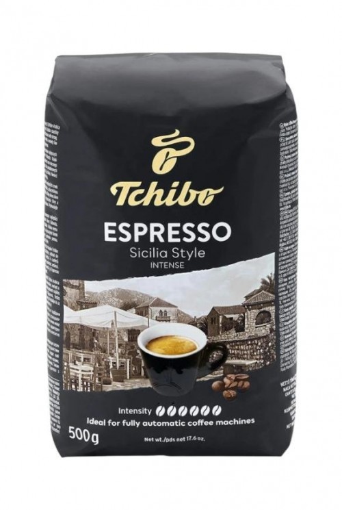 TCHIBO 500GR SICILIAN COFFEE BEANS ESPRESSO*10