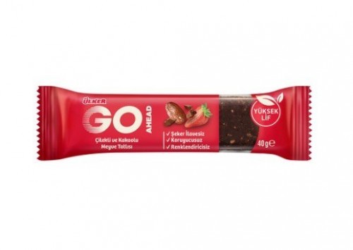 ÜLKER (1120-03) GO AHEAD STRAWBERRY DATE BAR 40GR*18