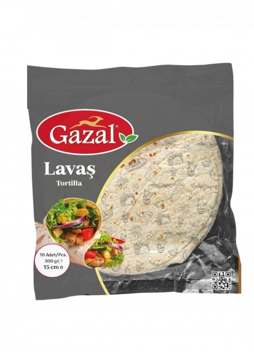 GAZAL TORTILLA 15 CM (30GR*10PCS)300 GR*12