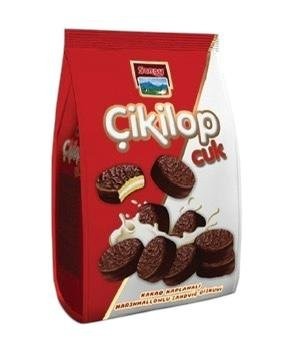 SARAY 130 GR ÇİKİLOPÇUK MARSHMALLOW SANDWICH BISCUIT*12