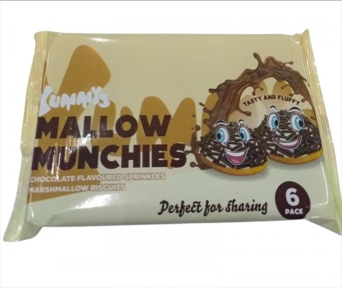 SARAY 100 GR YUMMYS COATED MARSHMALLOW BISCUITS*24