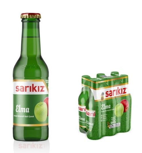 SARIKIZ FRUIT SODA 200 ML APPLE*24