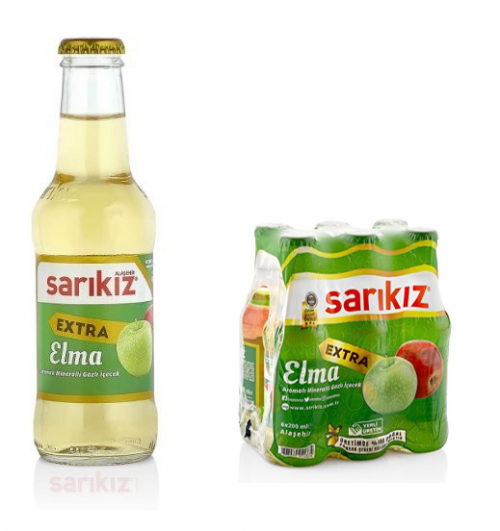 SARIKIZ EXTRA FRUIT SODA 200 ML APPLE*24