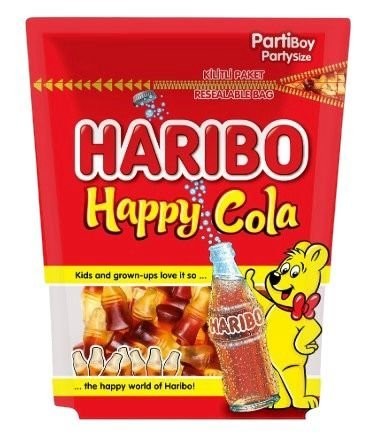 HARİBO 200 GR HAPPY COLA DOYPACK*9