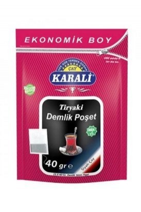 KARALİ TEA TİRYAKİ TEAPOT BAG BLACK 25*40 GR*12