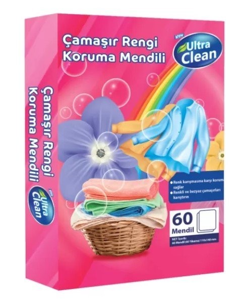 ULTRA CLEAN Laundry COLOR PROTECTION WIPES 60 PIECES *12