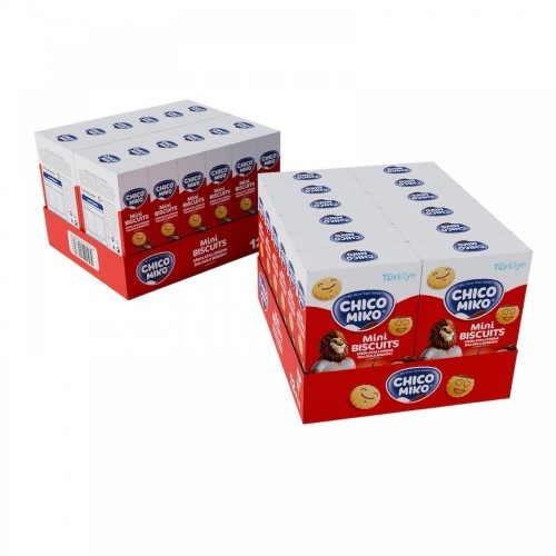 CHICO MICO 40 GR MINI BISCUITS STRAWBERRY CREAM FILLED BISCUITS*12