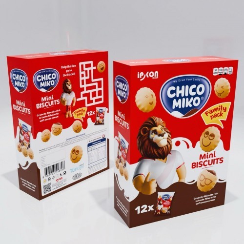 CHICO MIKO 300 GR (25GRX12) MINI BISCUITS CHOCOLATE*12