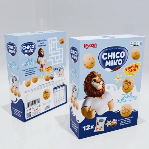 CHICO MIKO 300GR (25GR*12) MINI BISCUITS VANILLA*12