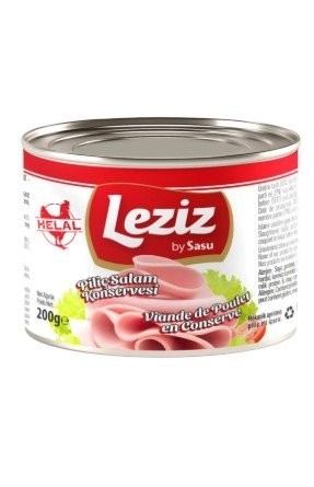 LEZİZ 200 GR CHICKEN SALAMI CANNED*24