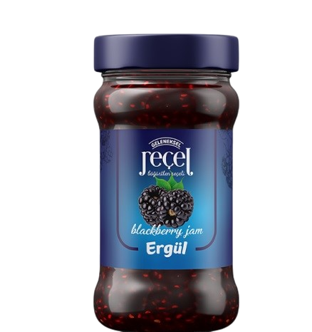 ERGÜL JAM 380 GR GLASS BLACKBERRY*12