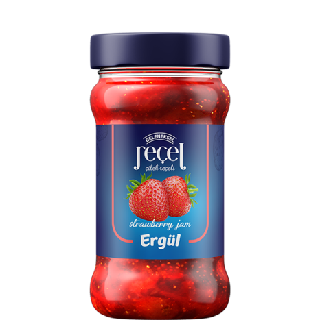 ERGÜL JAM 380 GR GLASS STRAWBERRY*12
