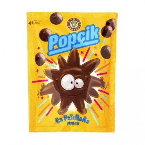 KAHVE DÜNYASI POPÇİK 40 GR CRYSPI POPPING SHAPE MILK CHOCOLATE*48