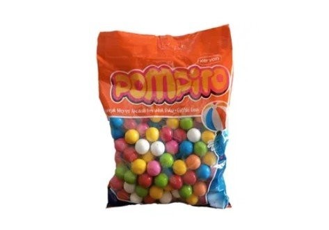 BEBETO 1 KG POMPITO MIXED FRUIT FLAVORED GUM*12