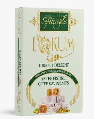 SEPETÇİOĞLU 240 GR DOUBLE ROASTED PISTACHIO TURKISH DELIGHT*12