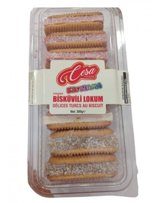CESA 300 GR FINGER BISCUIT TURKISH DELIGHT*24