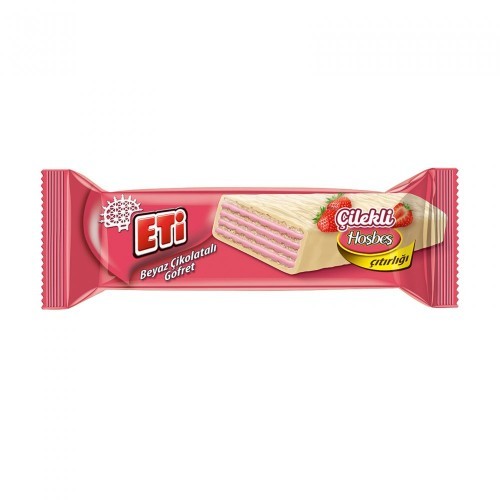 ETİ (5154302) WHITE CHOCOLATE WAFER WITH STRAWBERRY 29GR*35