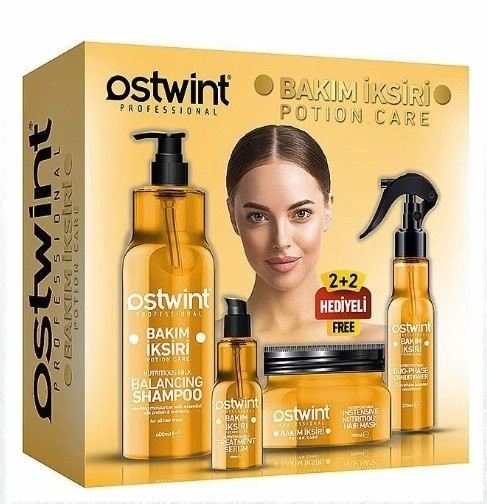 OSTWİNT 1200 ML HAIR POTION SET MILK*12