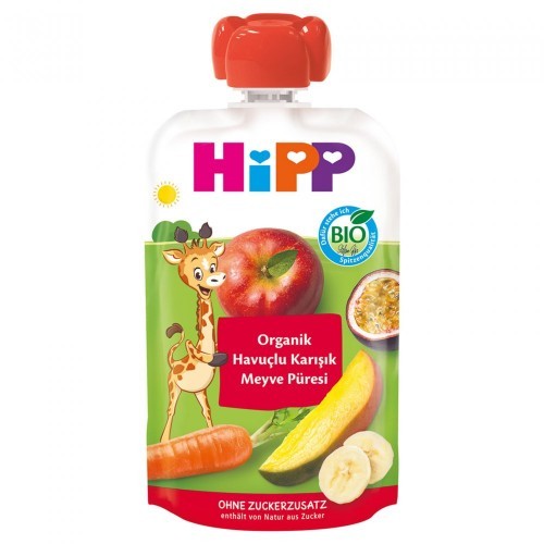 HIPP MAMA ORGANIC 100GR CARROT MIXED PUREE*8