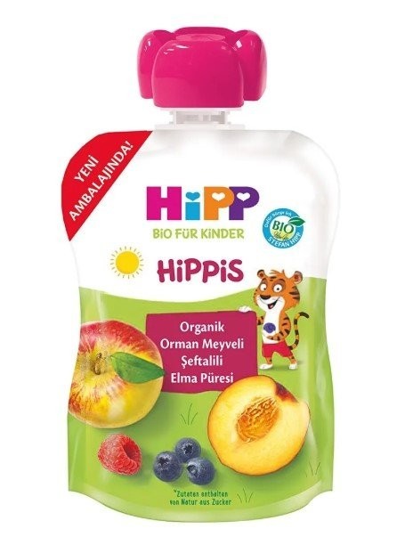 HIPP MAMA ORGANIC 100 GR FOREST-PEACH FRUIT PURE*8