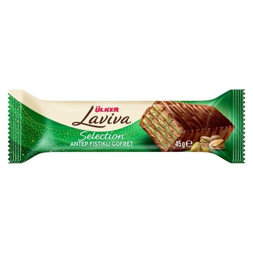 ÜLKER (1195-08)LAVİVA SELECTION WAFER PISTACHIO 45 GR * 18