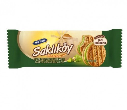 ÜLKER (816-00) SAKLIKÖY PISTACHIO CREAM BISCUITS 78 GR * 16