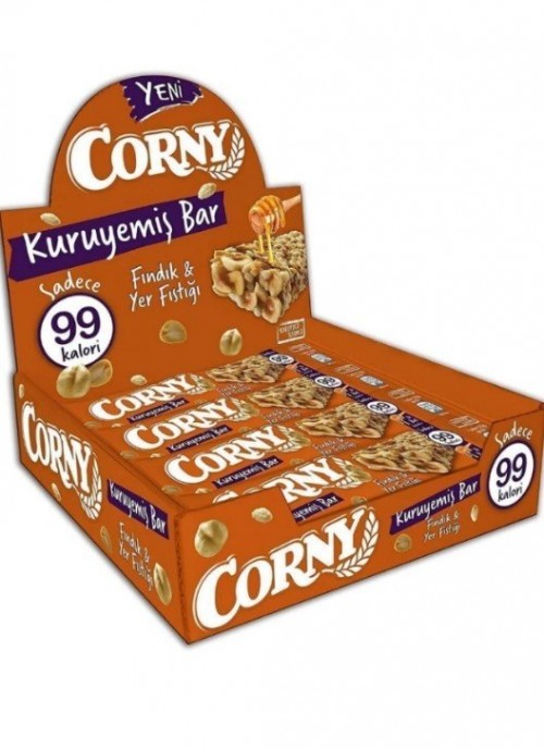 CORNY DRY BAR 20 GR WITH PEANUTS - HAZELNUTS *12