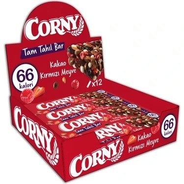 CORNY CEREAL BAR 17GR COCOA RED FRUIT*12