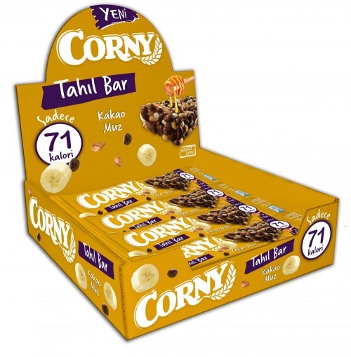 CORNY CEREAL BAR 17 GR COCOA-BANANA *12
