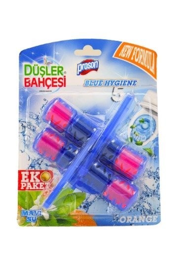 DÜŞLER BAHÇESİ WC BLOCK DOUBLE BLUE WATER ORANGE *24