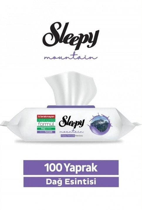 SLEEPY 100 PCS SURFACE TOWEL MOUNTAİN BREEZE *12