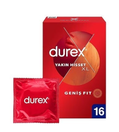 DUREX CONDOMS 16 PCS CLOSE FEEL XL*6