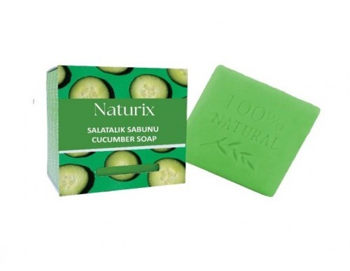 NATURİX 125 GR SQUARE SOAP CUCUMBER*24