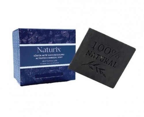 NATURİX 125 GR SQUARE SOAP ACTIVE CARBON*24