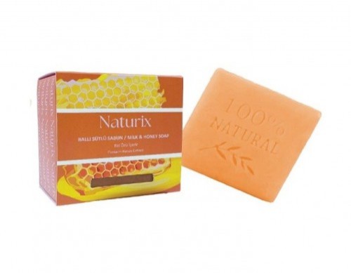 NATURIX 125 GR SQUARE SOAP WITH HONEY AND MILK*24