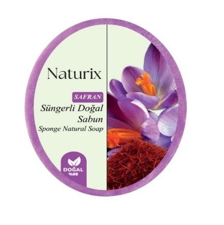 NATURIX 150 GR SPONGE SOAP SAFFRON*24