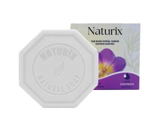 NATURIX 125 GR STONE PRINTED SOAP SAFFRON*24