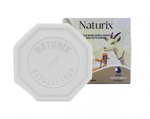 NATURIX 125 GR STONE PRINTED SOAP GOAT MILK *24