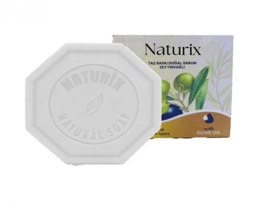 NATURIX 125 GR STONE PRINTED SOAP WITH OLIVE OIL*24