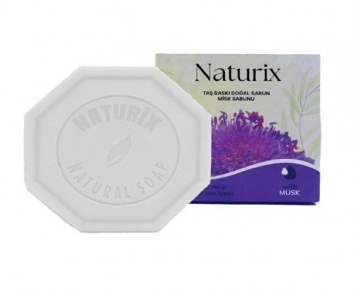 NATURIX 125 GR STONE PRINTED SOAP MUSK*24