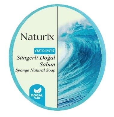 NATURIX 150 GR SPONGE SOAP OCEAN*24