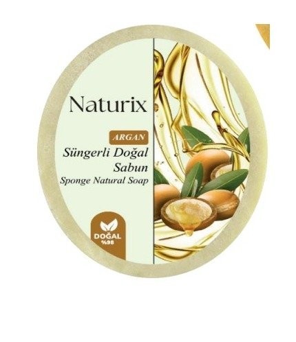 NATURIX 150 GR SPONGE SOAP ARGAN*24