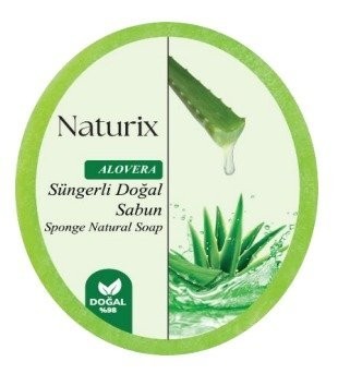 NATURIX 150 GR SPONGE SOAP ALOE VERA*24